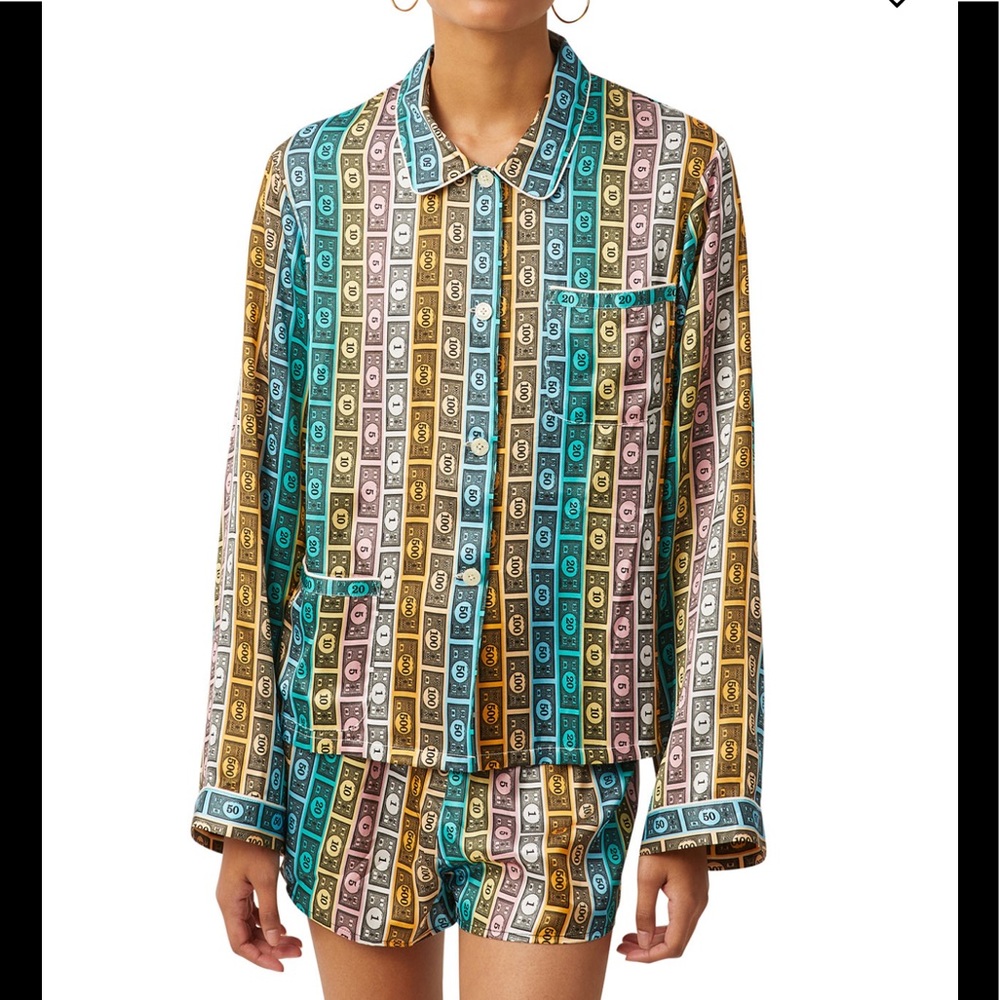 Morgan Lane Ruthie Corey Money Stripe Pajama Set